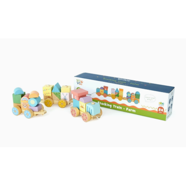 ,,BusyKids" medinis traukinukas