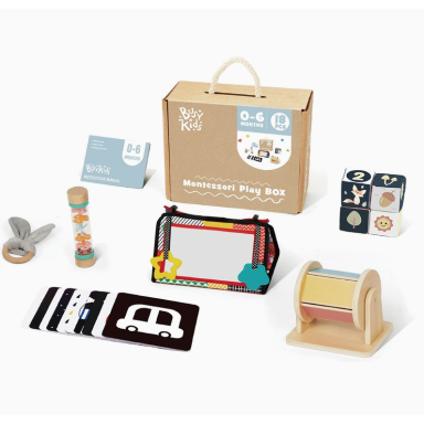 „BusyKids“ Montessori rinkinys kūdikiams nuo gimimo iki 6 mėnesių „BusyKids“ Montessori rinkinys kūdikiams nuo gimimo iki 6 mėnesių