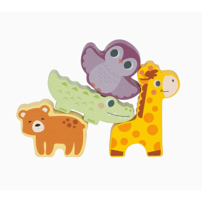 ,,BusyKIds" medinė dėlionė ,,Safari gyvūnai" 4