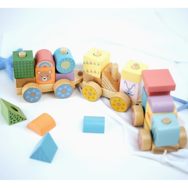 ,,BusyKids" medinis traukinukas 6 ,,BusyKids" medinis traukinukas 6