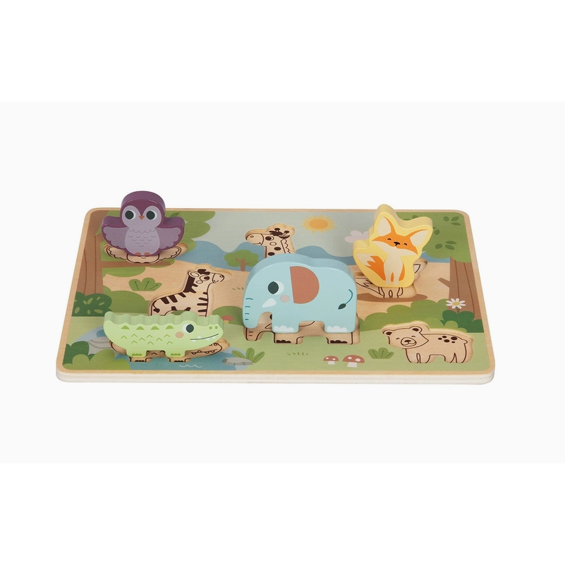 ,,BusyKIds" medinė dėlionė ,,Safari gyvūnai" 3 ,,BusyKIds" medinė dėlionė ,,Safari gyvūnai" 3