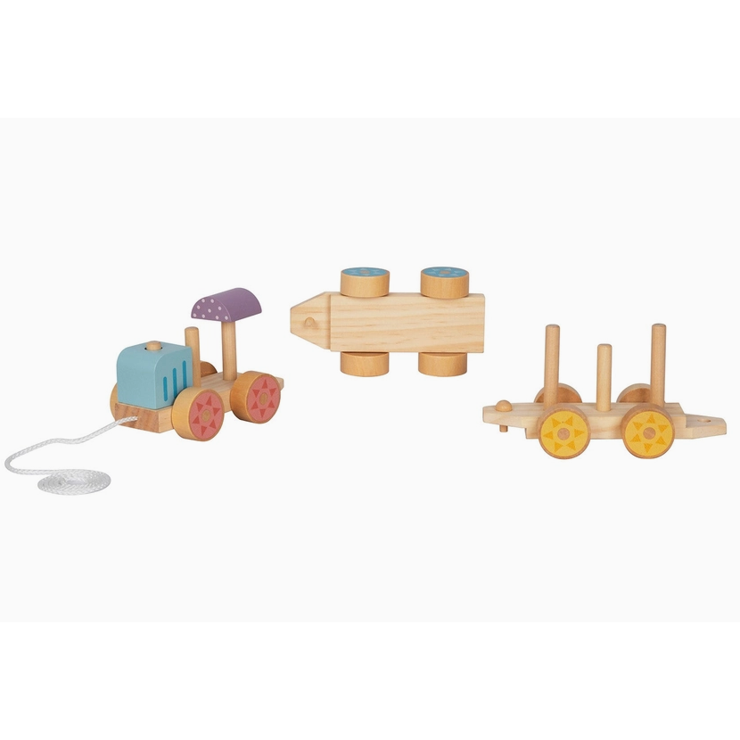 ,,BusyKids" medinis traukinukas 4 ,,BusyKids" medinis traukinukas 4