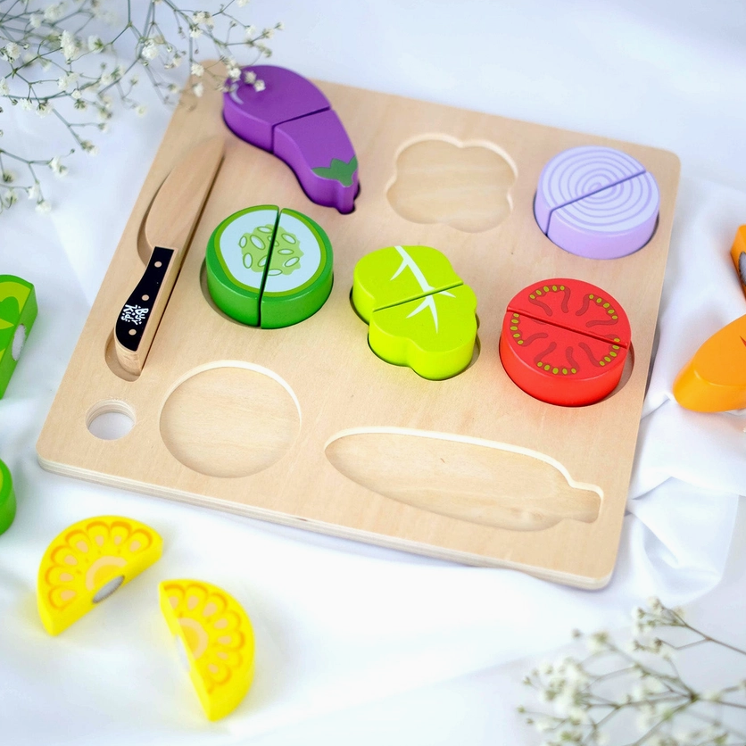 ,,BusyKids" montessori medinis žaidimas ,,Daržovės" 3