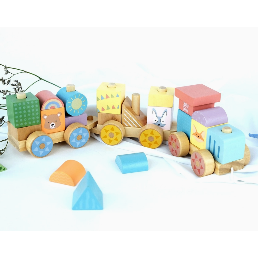 ,,BusyKids" medinis traukinukas 7